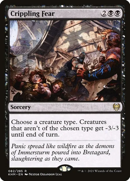 Crippling Fear, Magic card KHM 82 — Kaldheim set