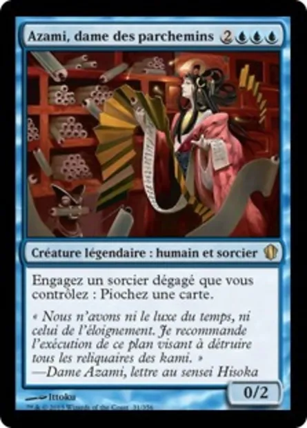 Azami, dame des parchemins, carte Magic C13 31 — extension Commander 2013