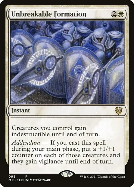 Unbreakable Formation, Magic card MIC 95 — Midnight Hunt Commander set