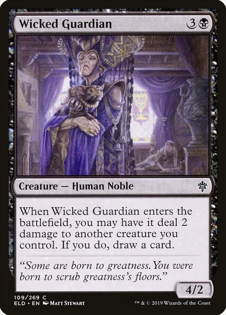 Wicked Guardian, Magic card ELD 109 — Throne of Eldraine set