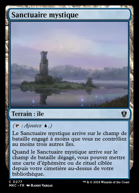 Sanctuaire mystique, carte Magic MKC 277 — extension Murders at Karlov Manor Commander