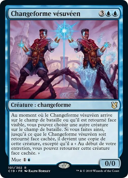 Changeforme vésuvéen, carte Magic C19 101 — extension Commander 2019