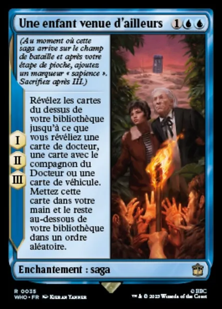Une enfant venue d'ailleurs, carte Magic WHO 35 — extension Doctor Who