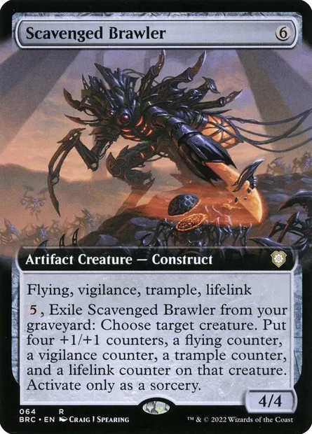 Scavenged Brawler, Magic card BRC 64 — The Brothers' War Commander set
