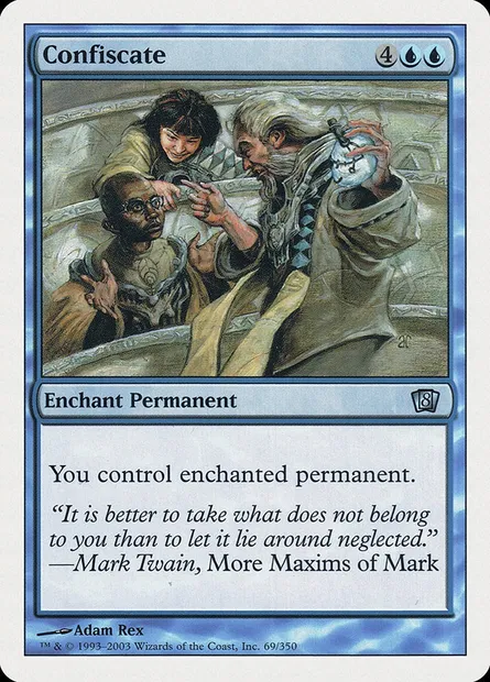 Confiscation, carte Magic 8ED 69 — extension Huitième Edition