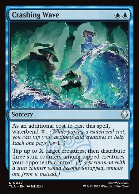 Crashing Wave, Magic card TLA 47 — Avatar: The Last Airbender set
