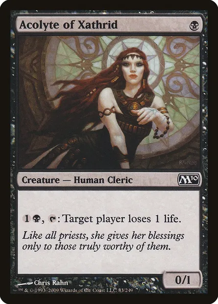 Acolyte of Xathrid, Magic card M10 83 — Magic 2010 set