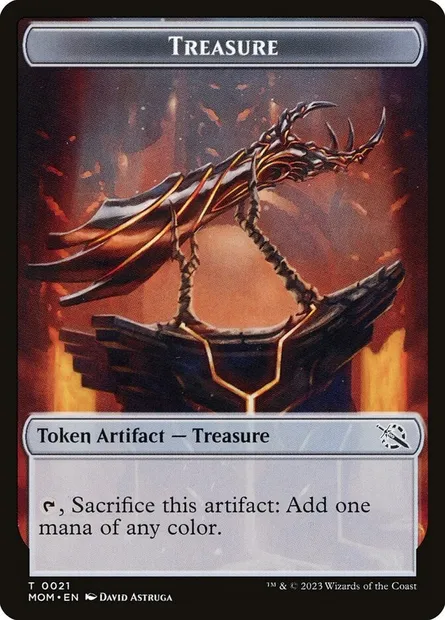 Treasure, carte Magic TMOM 21 — extension March of the Machine Tokens