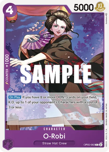 O-Robi, One Piece card OP05-063 — AWAKENING OF THE NEW ERA set