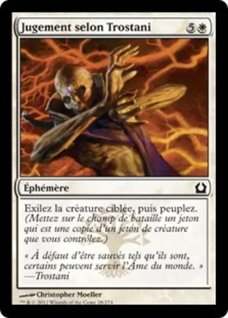 Jugement selon Trostani, carte Magic RTR 28 — extension Retour à Ravnica