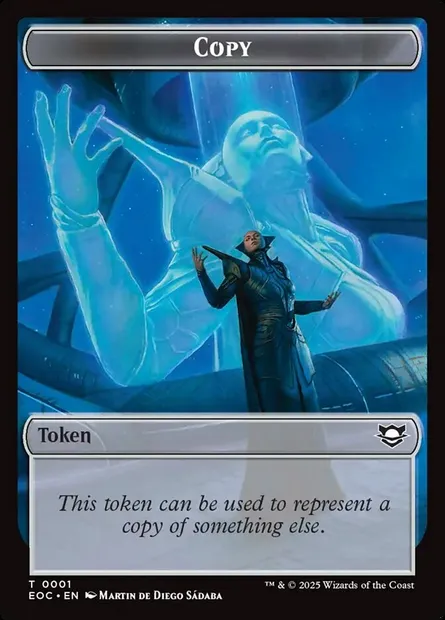 Copy, Magic card TEOC 1 — Edge of Eternities Commander Tokens set