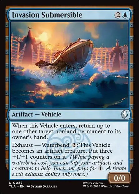 Invasion Submersible, Magic card TLA 57 — Avatar: The Last Airbender set