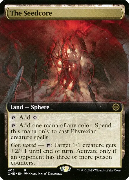The Seedcore, Magic card ONE 403 — Phyrexia: All Will Be One set