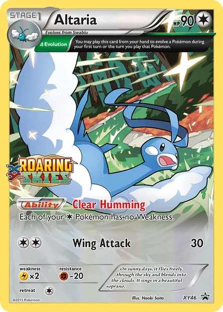Altaria, Pokémon card XY 46 — XY Black Star Promos set