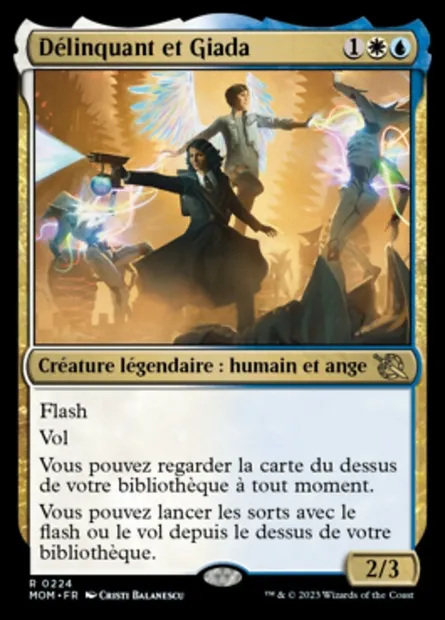 Délinquant et Giada, carte Magic MOM 224 — extension L'invasion des machines