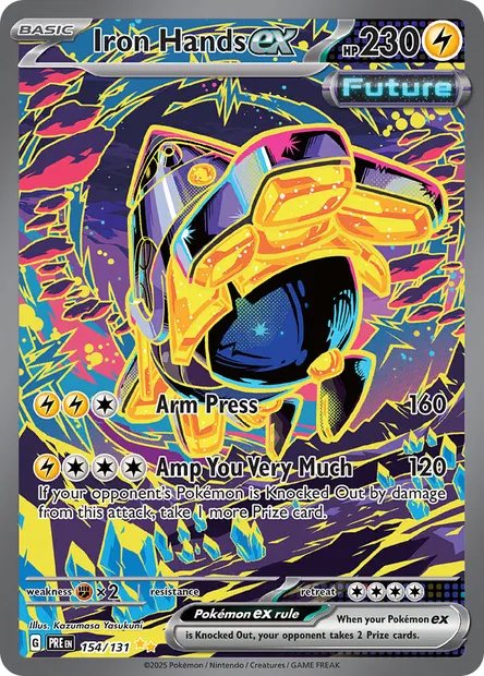 Iron Hands ex, Pokémon card PRE 154 — Prismatic Evolutions set