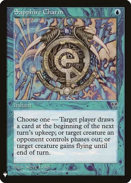 Sapphire Charm, Magic card PLST MIR-89 — The List set
