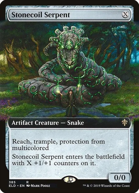 Stonecoil Serpent, Magic card ELD 385 — Throne of Eldraine set