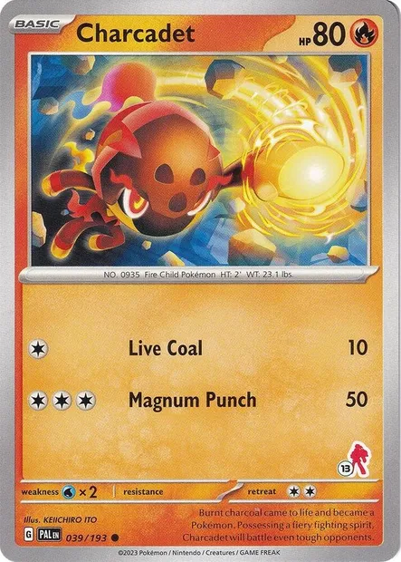 Charcadet, Pokémon card BA24 039-13 — Battle Academy 2024 set