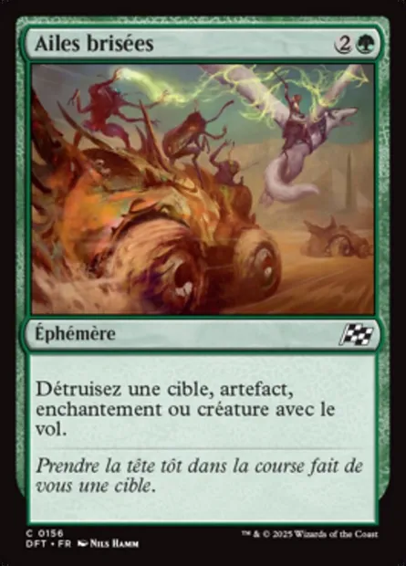 Ailes brisées, carte Magic DFT 156 — extension Aetherdrift