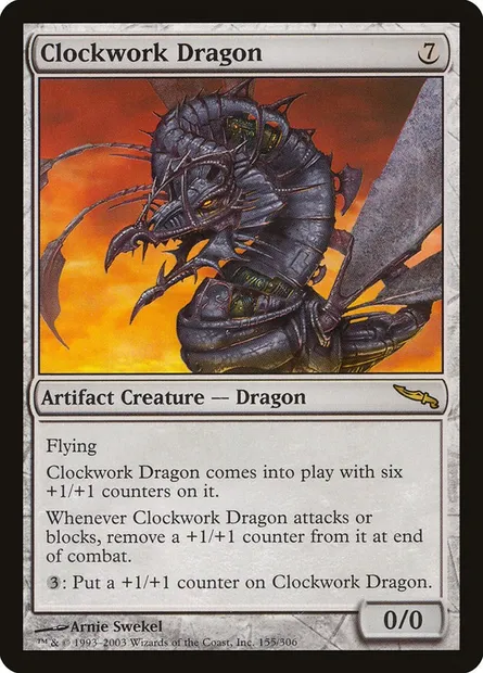 Dragon mécanique, carte Magic MRD 155 — extension Mirrodin