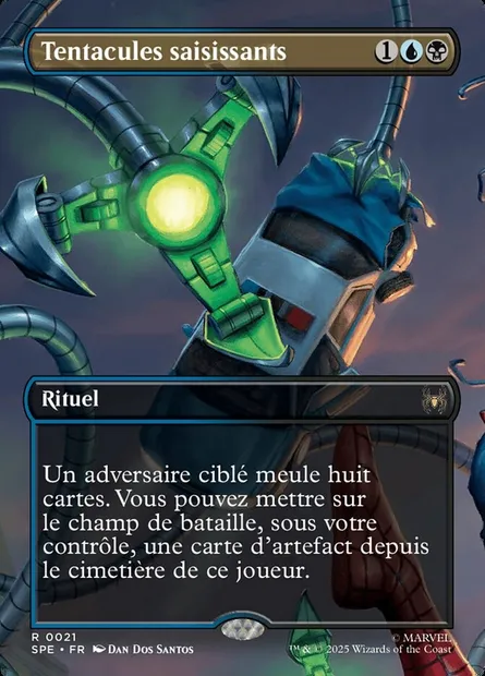 Tentacules saisissants, carte Magic SPE 21 — extension Marvel's Spider-Man Eternal