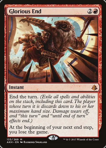 Glorious End, Magic card AKH 133 — Amonkhet set