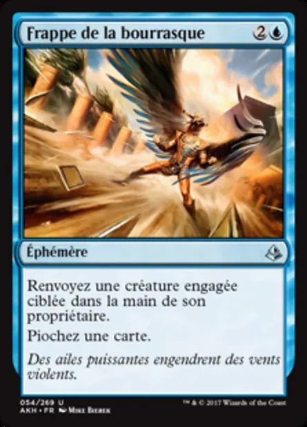 Frappe de la bourrasque, carte Magic AKH 54 — extension Amonkhet