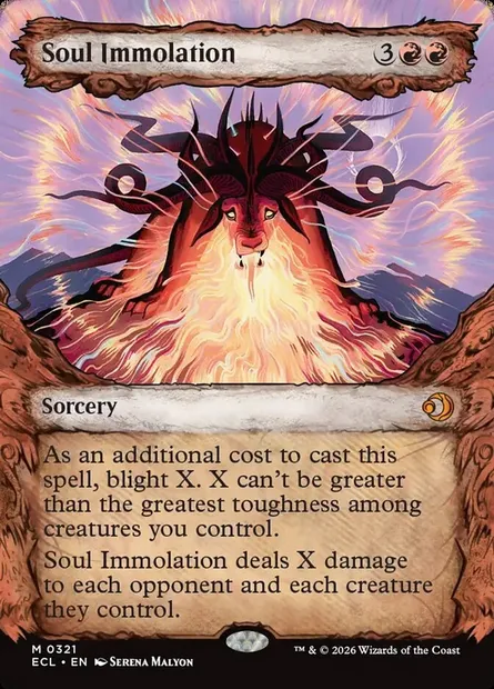 Soul Immolation, Magic card ECL 321 — Lorwyn Eclipsed set
