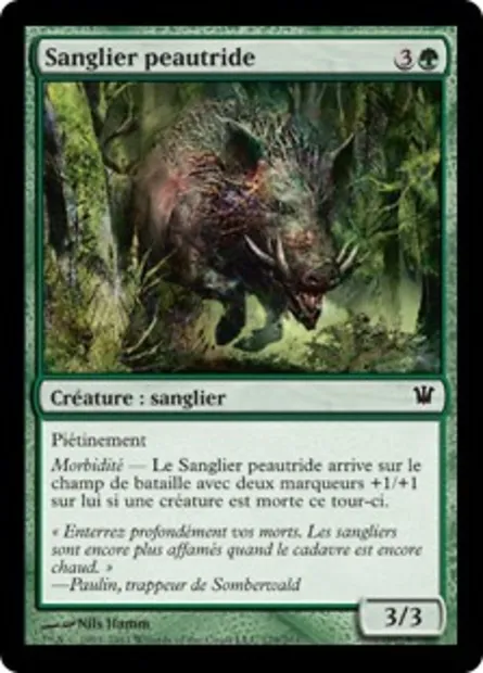 Sanglier peautride, carte Magic ISD 179 — extension Innistrad