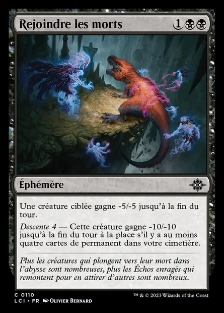 Rejoindre les morts, carte Magic LCI 110 — extension The Lost Caverns of Ixalan