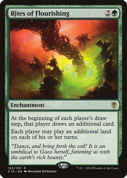 Rites of Flourishing, Magic card C16 163 — Commander 2016 set
