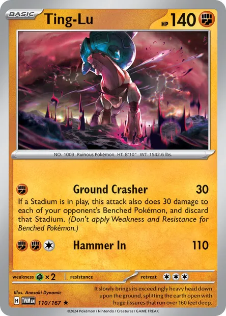 Ting-Lu, Pokémon card TWM 110 — Twilight Masquerade set