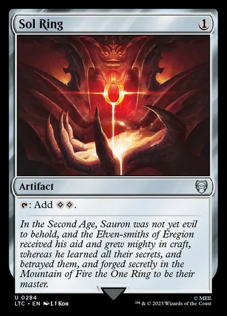 Sol Ring, Magic card LTC 284 — Tales of Middle-earth Commander set