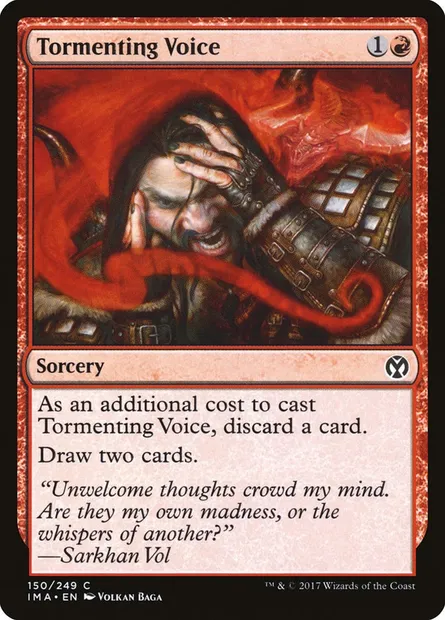 Tormenting Voice, Magic card IMA 150 — Iconic Masters set