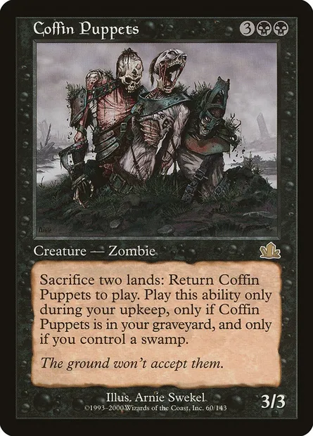 Coffin Puppets, Magic card PCY 60 — Prophecy set