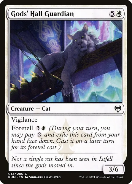 Gods' Hall Guardian, Magic card KHM 13 — Kaldheim set