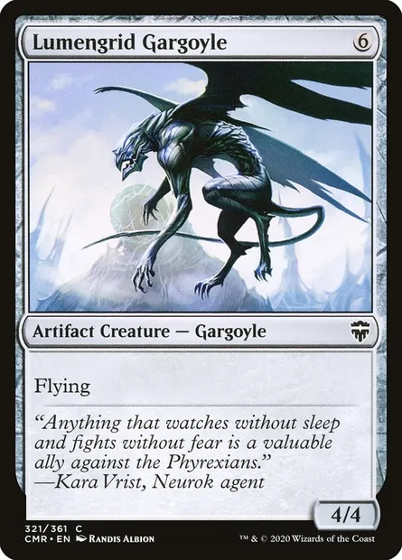 Lumengrid Gargoyle, Magic card CMR 321 — Commander Legends set