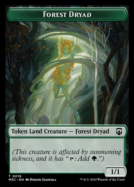 Forest Dryad, Magic card TM3C 19 — Modern Horizons 3 Commander Tokens set