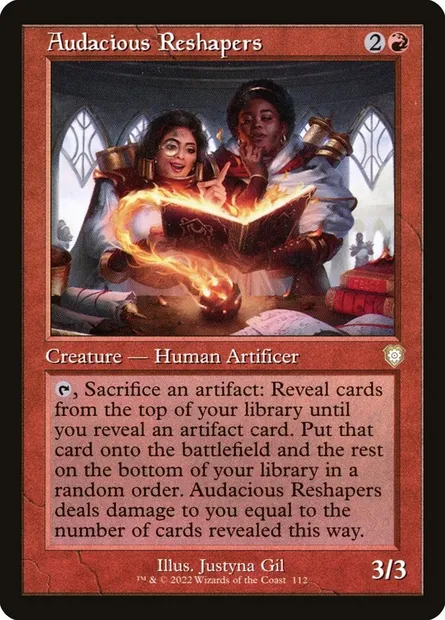 Audacious Reshapers, Magic card BRC 112 — The Brothers' War Commander set