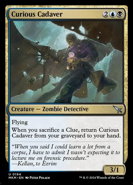Curious Cadaver, Magic card MKM 194 — Murders at Karlov Manor set