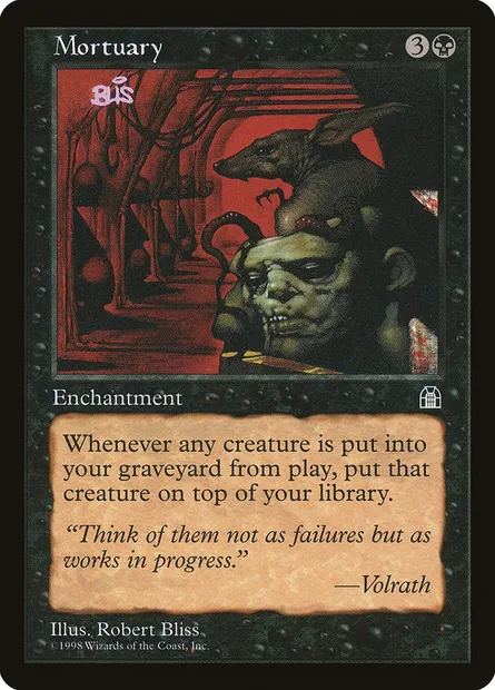 Mortuary, Magic card STH 66 — Stronghold set