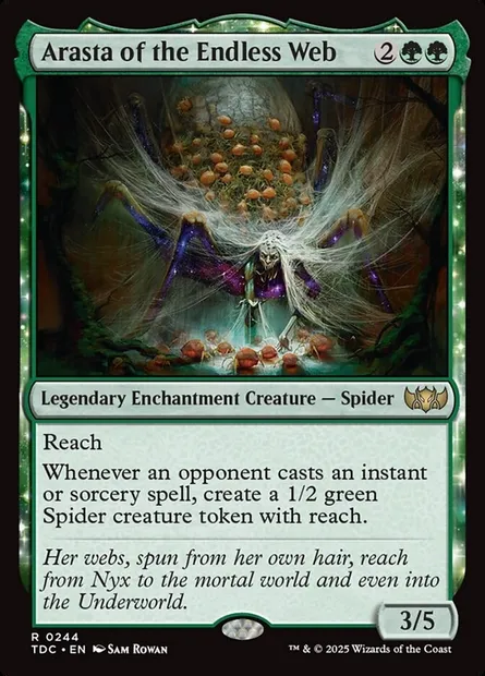Arasta of the Endless Web, Magic card TDC 244 — Tarkir: Dragonstorm Commander set