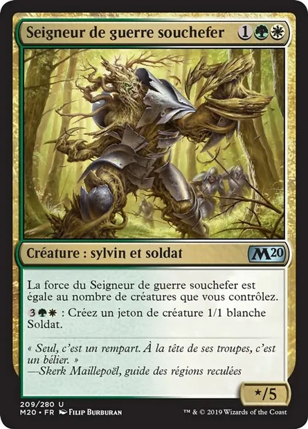 Seigneur de guerre souchefer, carte Magic M20 209 — extension Core Set 2020