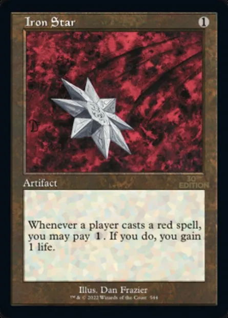 Etoile de fer, carte Magic 30A 544 — extension 30th Anniversary Edition