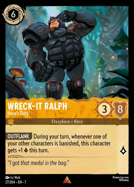Wreck-It Ralph - Hero's Duty, Disney Lorcana card CH7-027 — Archazia's Island set