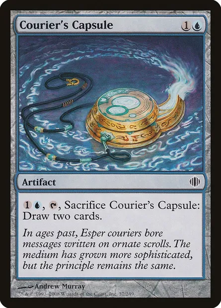 Courier's Capsule, Magic card ALA 37 — Shards of Alara set