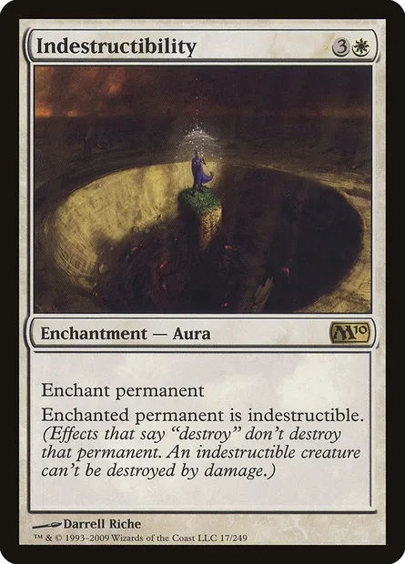 Indestructibility, Magic card M10 17 — Magic 2010 set