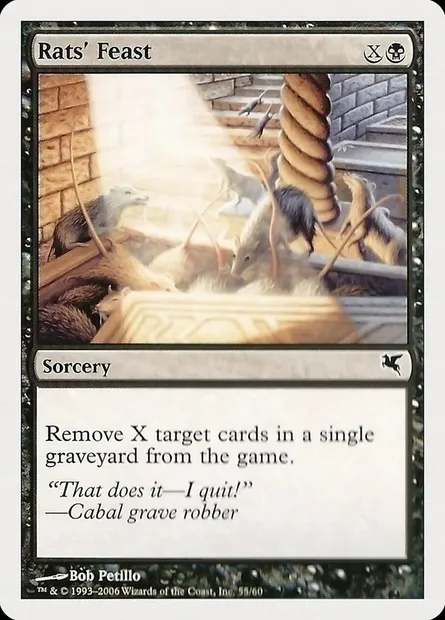 Rats' Feast, Magic card PHUK 55 — Hachette UK set