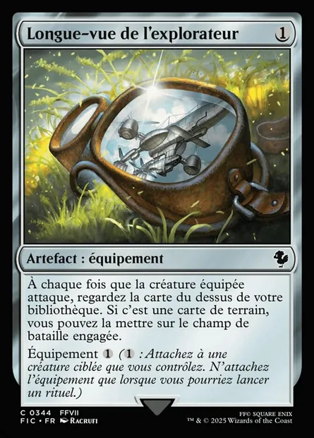 Longue-vue de l'explorateur, carte Magic FIC 344 — extension Final Fantasy Commander